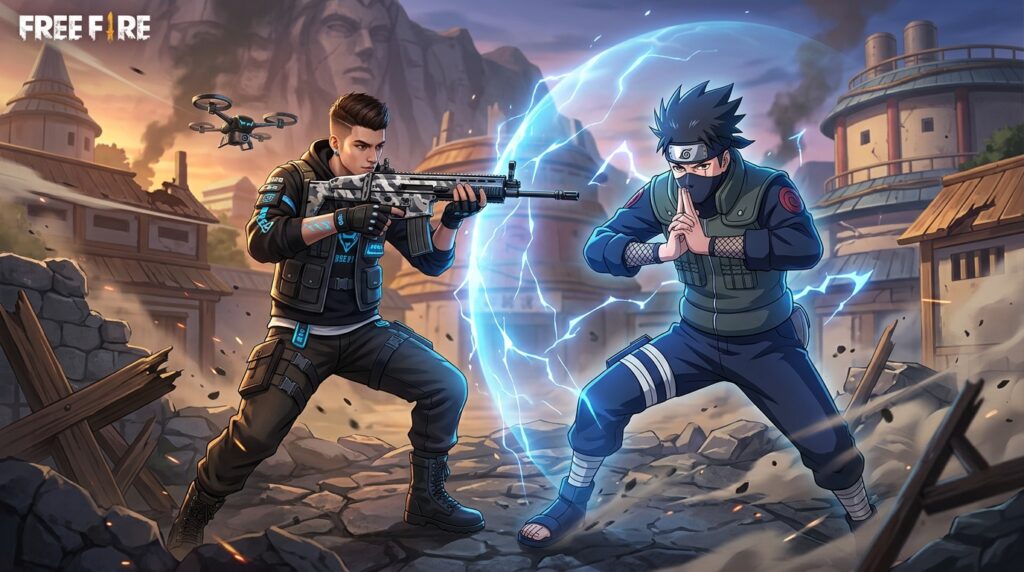 Free Fire Pode Trazer Itens Exclusivos ao Jogo com a Parceria Naruto Shippuden